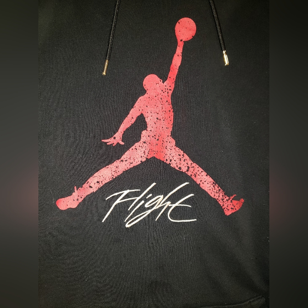 Jordan hoodie black with red logo XXL men